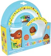 HE OUA OUA Kindermaaltijden set: een bord ø 22 cm, een kom ø 16 cm en een glas ø 220 ml