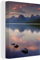 Peintures sur toile - Glacier National Park - 90x120 cm - Décoration murale