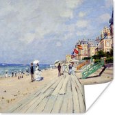 Poster De promenade van Trouville - Claude Monet - 75x75 cm