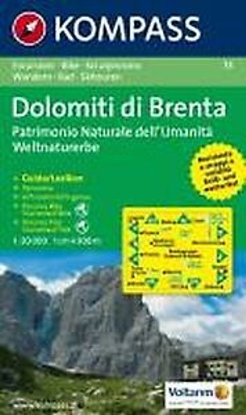 Kompass WK73 Dolomiti di Brenta - cover