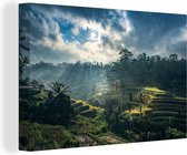 Canvas Schilderij Landschap van Indonesië - 60x40 cm - Wanddecoratie