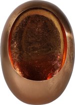 Non-branded Theelichthouder Eggy 17,5 X 44 Cm Staal Roestbruin