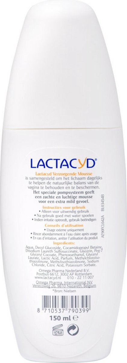 3x Lactacyd Mousse Verzorgend 150 ml