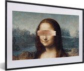 Fotolijst incl. Poster - Mona Lisa - Leonardo da Vinci - Rosegoud - 60x40 cm - Posterlijst