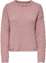 Jacqueline de Yong Trui Jdyboble Life L/s Pullover Knt 15243051 Woodrose Dames Maat - XS