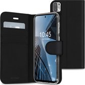 Accezz Hoesje Geschikt voor Xiaomi Redmi Note 10 (5G) Hoesje Met Pasjeshouder - Accezz Wallet Softcase Bookcase - Zwart