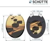 closing mechanism I High quality - toiletdeksel met snelsluiting voor eenvoudige reiniging, Duroplast wc-deksel