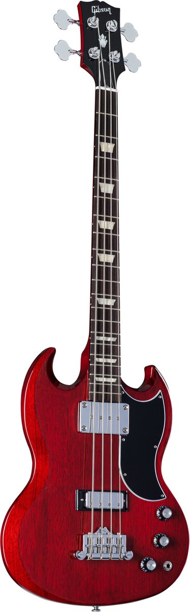 Gibson Original Collection SG Standard Bass Heritage Cherry elektrische basgitaar met koffer