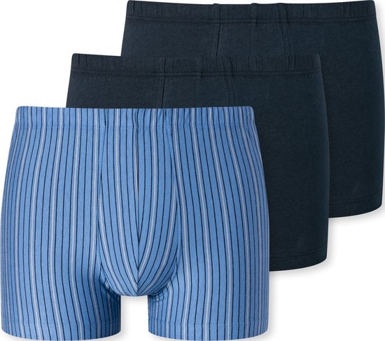 Schiesser 3PACK Shorts Caleçons pour hommes - bleu - Taille L