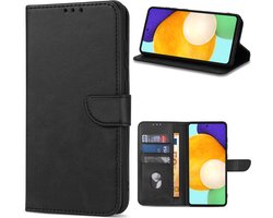 Solidenz hoesje - Geschikt voor Samsung Galaxy A34 - Bookcase - Zwart