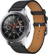 Bracelet adapté pour Samsung Galaxy Watch 44 mm – Convient pour Samsung Galaxy Watch 1/2/3/4/5/6/ Classic Watch 4/Watch 5 Pro/Watch 6 Classic/Watch Active/ Montre Active 2 - Taille Taille Unique - Bracelet de montre - Simili cuir - Zwart