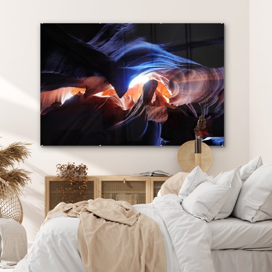 Peinture sur Verre - Lumière du Soleil dans le Canyon de l'Antelope - 180x120 cm - Peintures sur Verre Peintures - Photo sur Glas