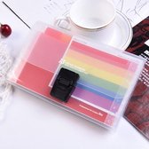 13 Pockets Rainbow A6 Mini Accordion Receipt Organiser Expanding Portable File Folder with Colored Labels Index. Plastic Document Organisers for Bills,Cards,Coupons and As Christmas Gifts