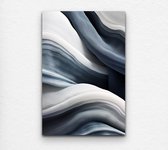 abstracte schilderijen - slaapkamer schilderij - abstracte kunst - kubisme - decoratie woonkamer - abstract schilderij - 100 x 150 cm 18mm