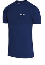 TCA Mannen SuperKnit Technisch ontworpen Gym Hardloop Trainings T-shirt - Blauw, L