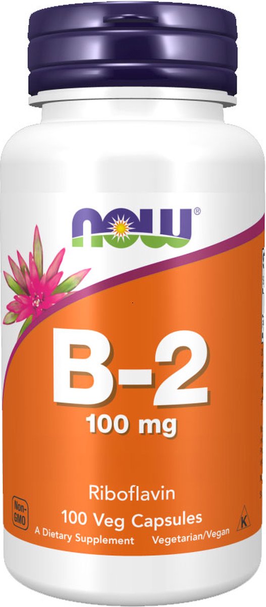 Now Foods B-2 100mg (100 vcaps) Unflavoured - Vitaminen, mineralen & gezondheid - Vitaminen