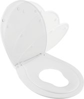 SENSEA - FAMILY toiletbril - Soft Close - Thermosoft kunststof - Kleur wit n°0 - Glanzende afwerking.