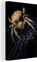 Toile d'araignée intimidante 2cm 90x140 cm - Tirage photo sur toile (Décoration murale salon / chambre)