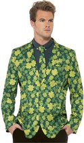 Smiffy's - Landen Thema Kostuum - Lucky Lucas Groen Jas Man - Groen - Medium - Carnavalskleding - Verkleedkleding