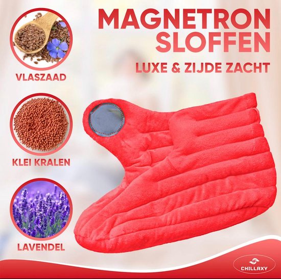 Chillaxy magnetron sloffen - Verwarmde pantoffels - Warme voeten - Verwarmde sloffen - One Size Fits All - Lavendel