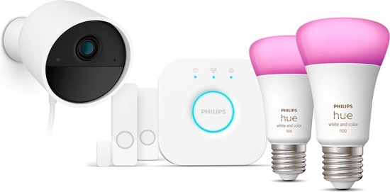 Philips Hue Secure starterkit - wit en gekleurd licht - E27 van Philips Hue — afbeelding 2