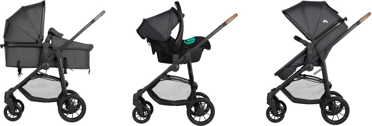 Bebeconfort Haze Trio Kinderwagen 3-in-1 - Mineral Graphite - afbeelding 2