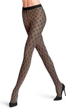 FALKE Twisted Story 20 DEN dames panty - black - Maat: S