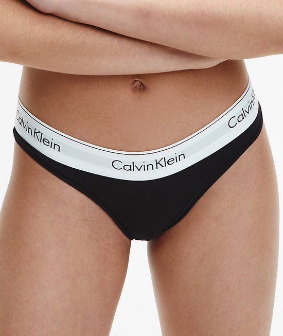 Calvin Klein - braziliaans dames string - XL - Zwart