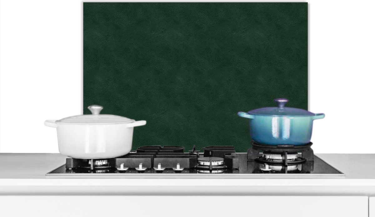 KitchenYeah - Spatwand keuken - Leer - Groen - Dierenhuid - Dier - 60x40 cm - Spatscherm - Achterwand