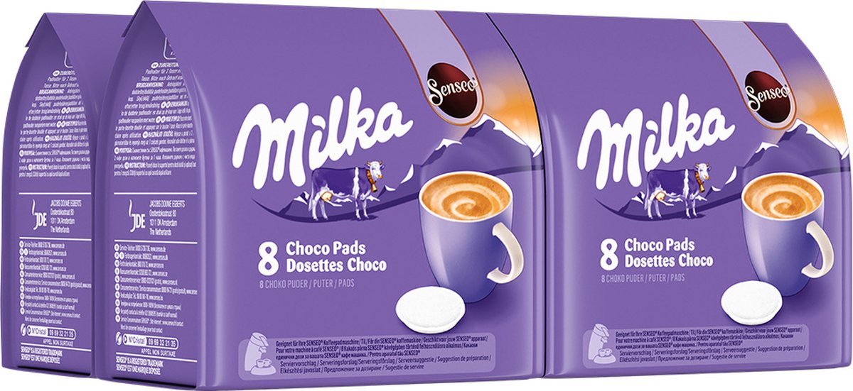 Senseo Milka Koffiepads - Warme Chocolademelk - 4 x 8 pads - Senseo