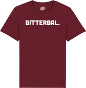 Bitterbal - Frituur Snack Cadeau -Grappige Eten En Snoep Spreuken Outfit - Dames / Heren / Unisex Kleding - Unisex T-Shirt - Burgundy - Maat XL