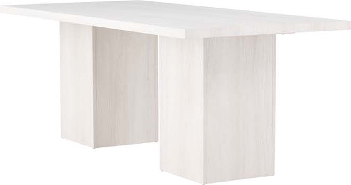 Olga eetkamertafel 90x200cm wit.