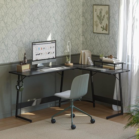 Bureau d'angle 120 x 120 cm, bureau stable en forme de L pour bureau,  table... | bol