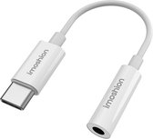 Câble iMoshion USB-C vers AUX - 8,6 cm - Câble Audio 3,5 mm adapté à Samsung, iPhone 15 et iPad - Wit