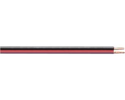 Luidspreker kabel (CCA) - 2x 2,50mm² / rood/zwart - 25 meter