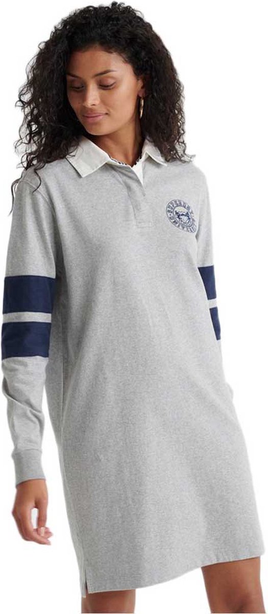 Superdry Webb Rugby Korte Jurk 2XS Vrouw Grijs