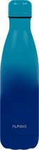 FLASKE Original Drinkfles 500 ml - Geïsoleerde RVS Waterfles - BPA-vrij - 12u Warm & 24u Koud - Geschikt als Thermosfles en Thermoskan - Water Bottle Stainless Steel - Gradient Skye