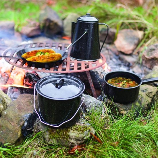 Pannenset Kampvuur - 4 Delig - Outdoor - Metaal van Bo-Camp — afbeelding 5