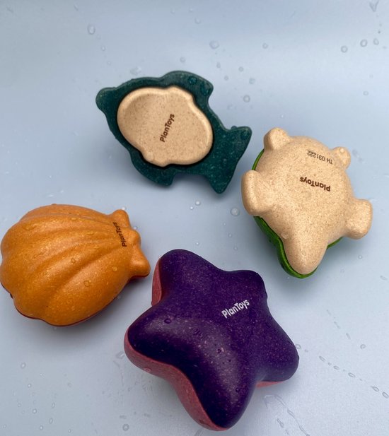 PlanToys Houten Speelgoed Zeeleven badset van PlanToys — afbeelding 5