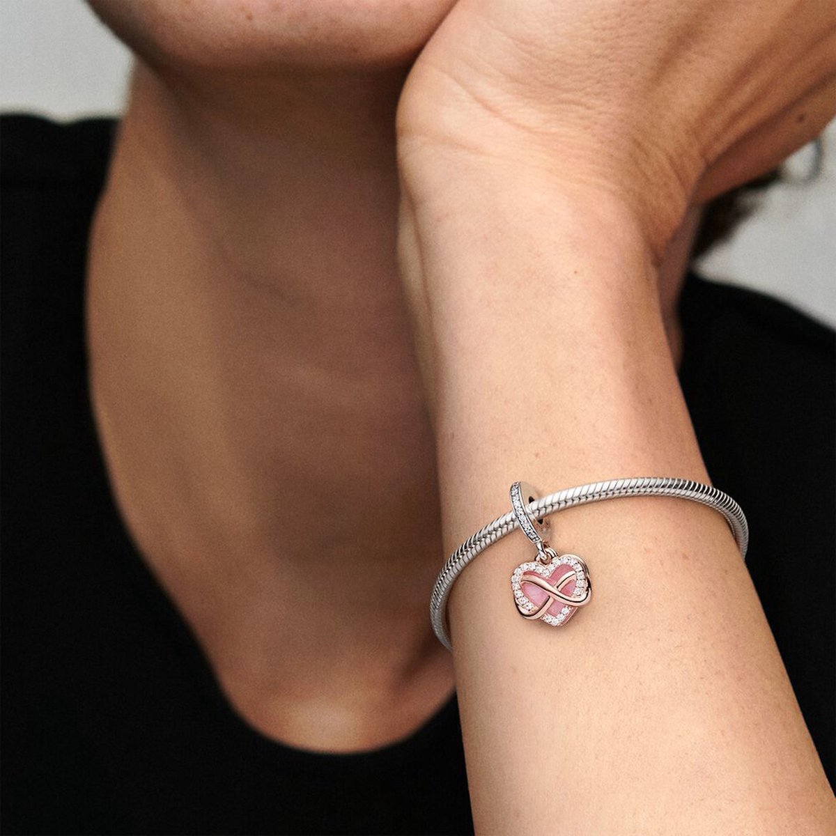 Pandora Moments Dames Bedel Metaal;Gouden plating;Zilver - RoségoudkleurigRozeZilverkleurig — cadeau in Sieraden - foto 3