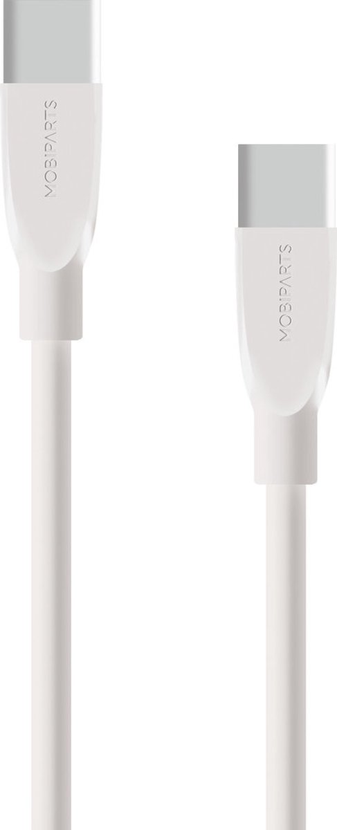 Mobiparts USB-C to USB-C Kabel 2A 50cm - Wit