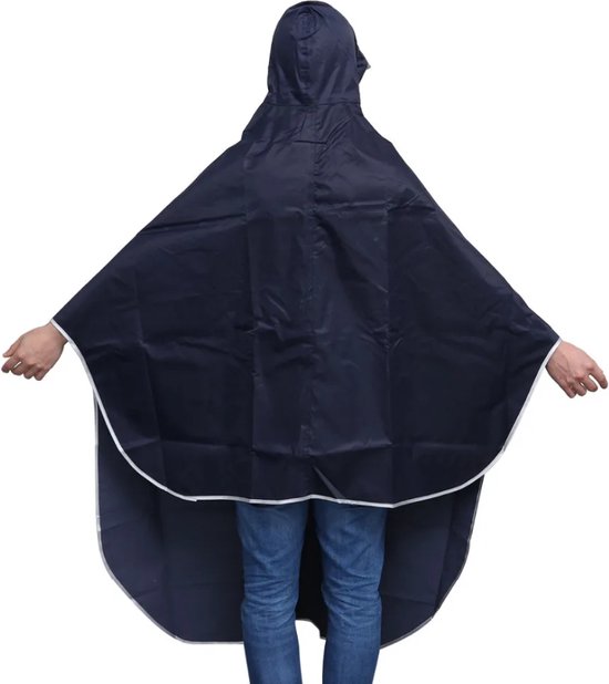 Regenponcho met capuchon, waterdichte fietsregenjas, winddichte unisex regencape, for fiets, ebike, motorfiets, scootmobiel regenponchohoes (Color : Gray, Size : 4XL_WITHOUT MIRROR