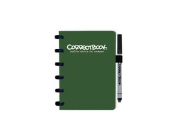 Correctbook Original A6 Forest Green-Gelinieerd - Uitwisbaar / Whiteboard Notitieboek