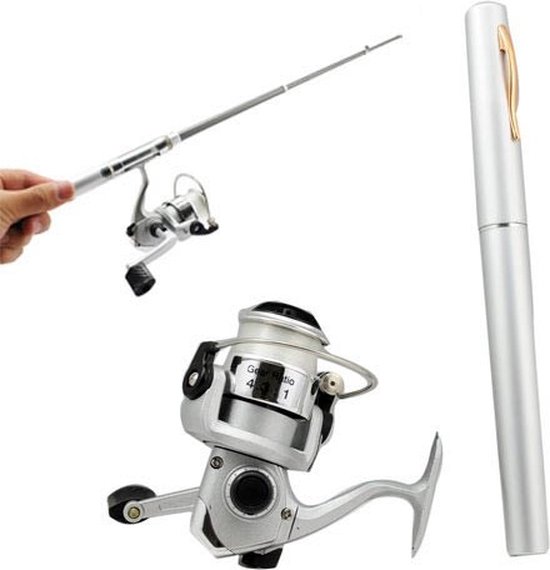 Canne à pêche stylo 25m fil de pêche 20cm-1m - Peut transporter jusqu'à 2,5  kg | bol