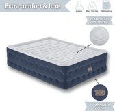 Matelas pneumatique Bestway - 2 personnes - 152x203x51 cm (LxLxH) - Blauw - Avec pompe électrique intégrée - Sac de rangement inclus