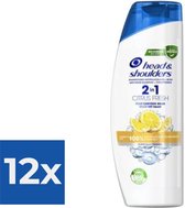 Head & Shoulders Shampoo - Citrus Fresh 2 in 1 270ml - Voordeelverpakking 12 stuks