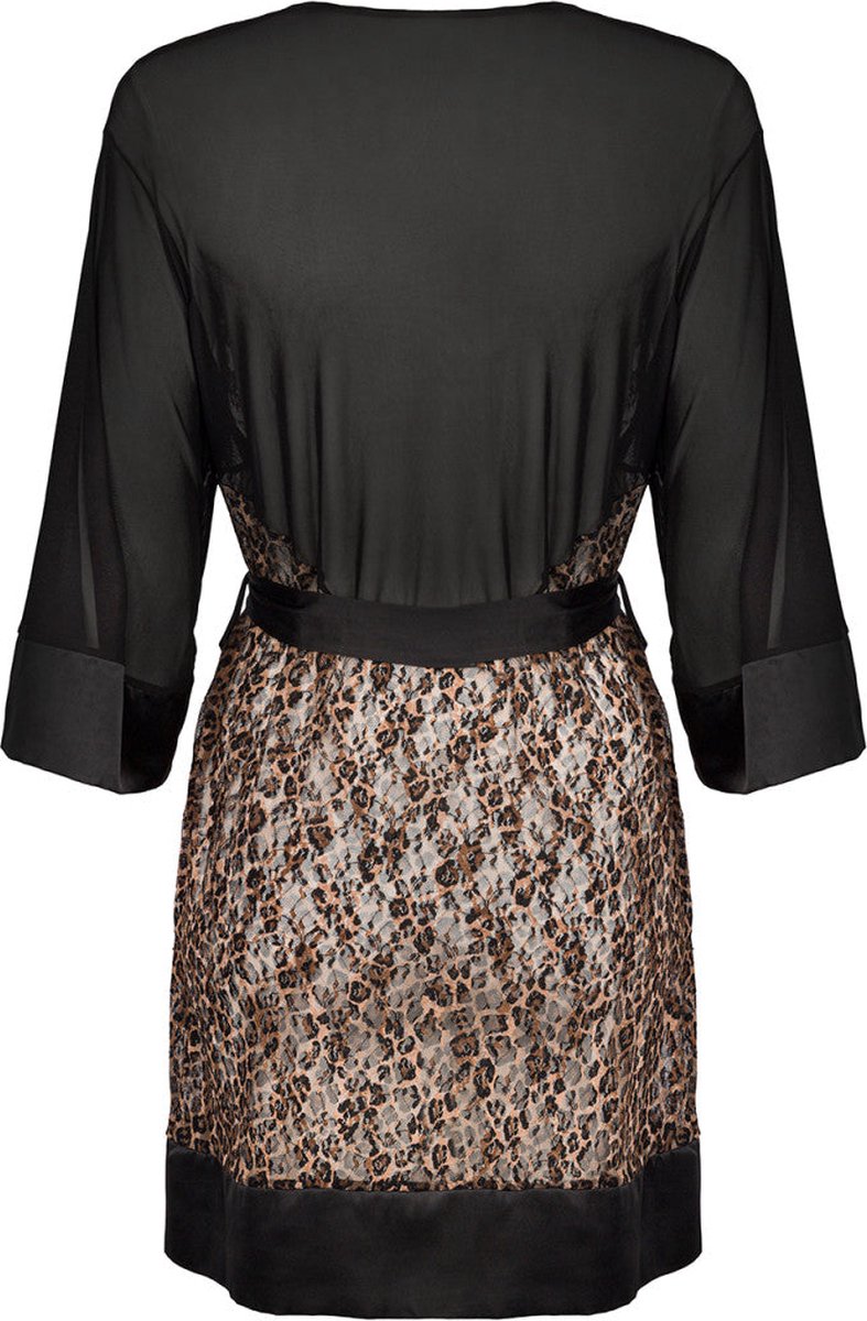 Goedkoopste Allunes Sexy Kimono Luipaardprint - Curvy