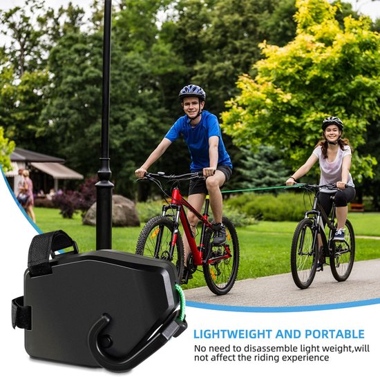 Sleepkabel voor kinderfietsen, 2,5 m, Zwart, Stevig en licht, Trekstang