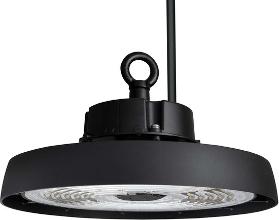 Ledvion Energie-efficiënte LED High Bay Sensor, 80W, Energieklasse A, 192lm/W, 15.360 Lumen, 6000K, IP65, Dimbaar, 5 jaar garantie, Professionele UFO-lamp, IP65-certificering