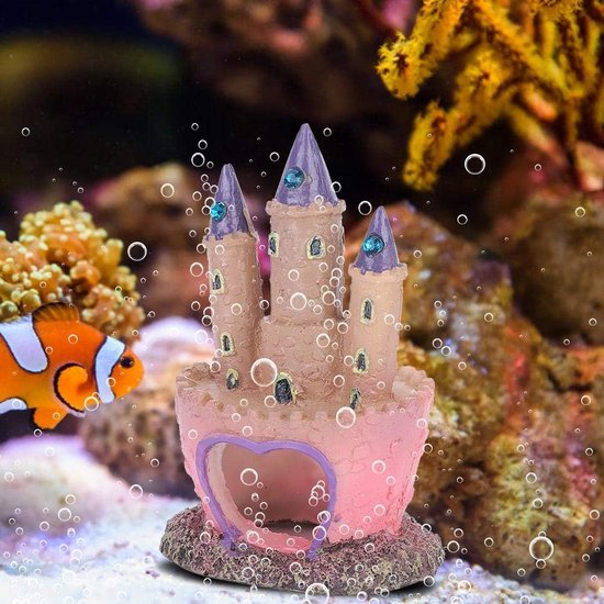 Ornements de château en résine pour Aquarium, décoration d'aquarium en  forme de